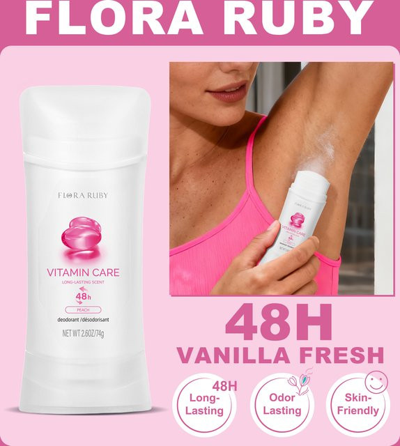 Flora Ruby Deodorant-Stick, 74 g, Unisex - Bild 1