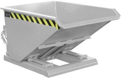 Kippbehälter NK 30 von Bauer, feuerverzinkt, grau, B/T/H: 123 x 84 x 67 cm - Bild 1