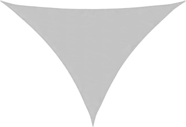 Furnicato Sonnensegel Dreieck Hellgrau aus Polyester Oxford B/T/H: 400 x 400 x 580 cm - Bild 1
