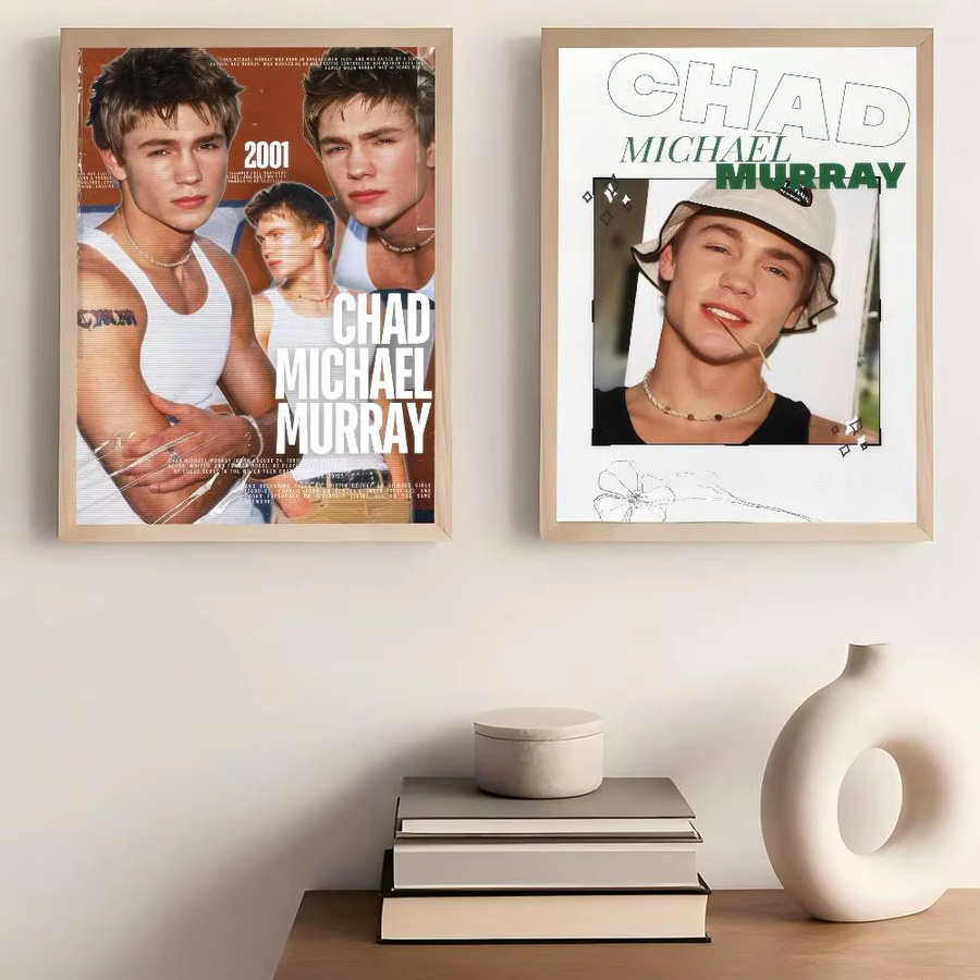 Vintage Poster Chad Michael Murray Wandkunst Retro Portrait Motiv in Mehrfarben - Bild 3