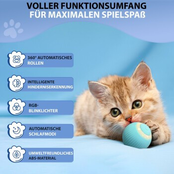 Petsation Interaktives Katzenspielzeug Ball, elektrisch - Bild 2