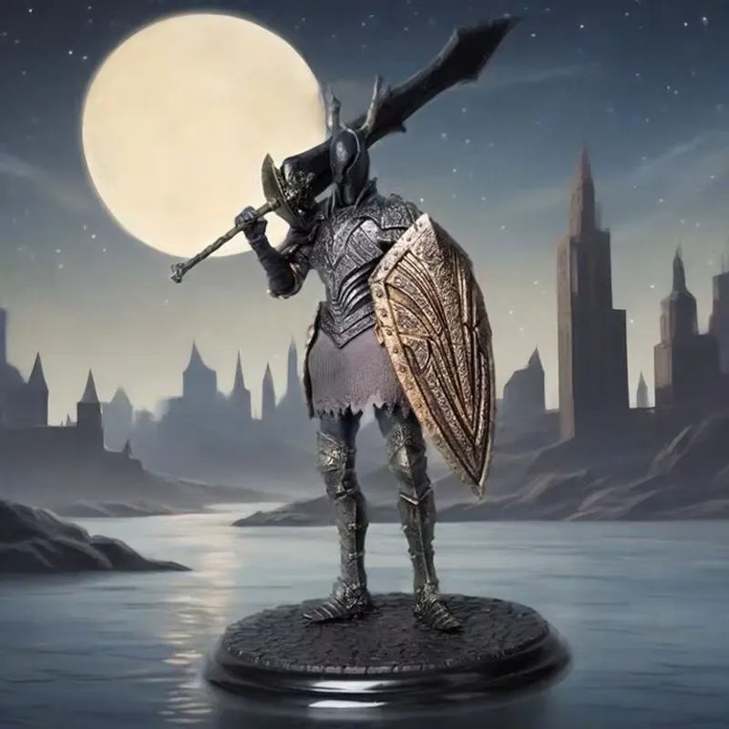 Bandai Dark Souls Ritterrüstung Actionfigur in Schwarz, 20 cm Modellstatue aus Kunststoff - Bild 2