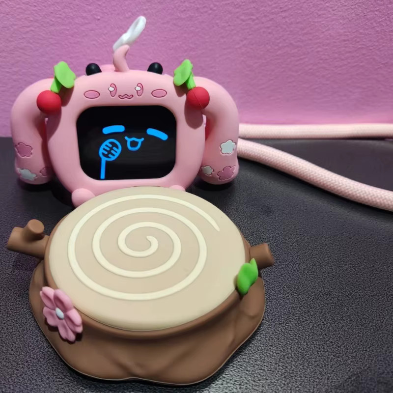 Bilibiligoods Sakura Miku Cube Face Bluetooth Kopfhörer Schutzhülle Set in Pink im Anime Stil - Bild 2