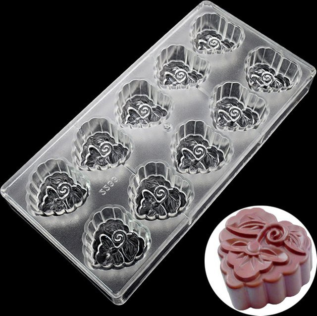 ALICAKE Schokoladenformen Transparent 3D-Blumenformen für DIY Schokolade und Bonbons - Bild 1