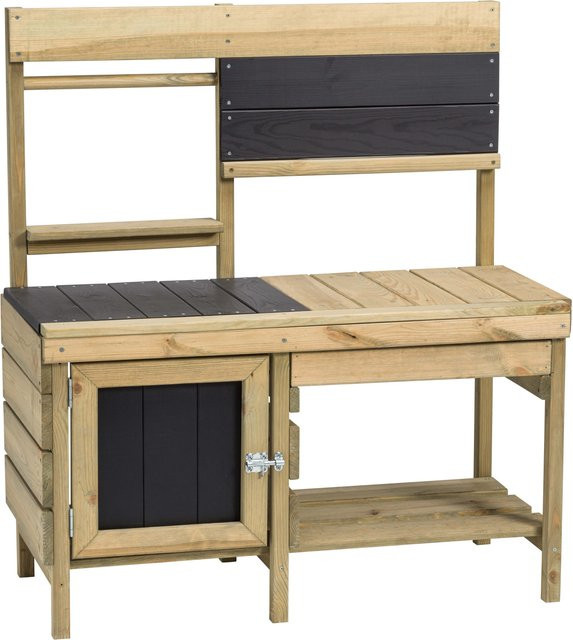 Holzspielküche Anne von Intergard aus Kiefer in Braun und Mehrfarbig mit Sandkasten - Bild 1