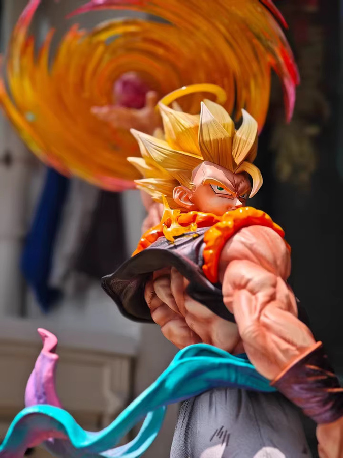 Bandai Dragon Ball Gogeta Super Saiyan 3 Anime Figur aus PVC, Multicolor, Höhe: 47 cm - Bild 3