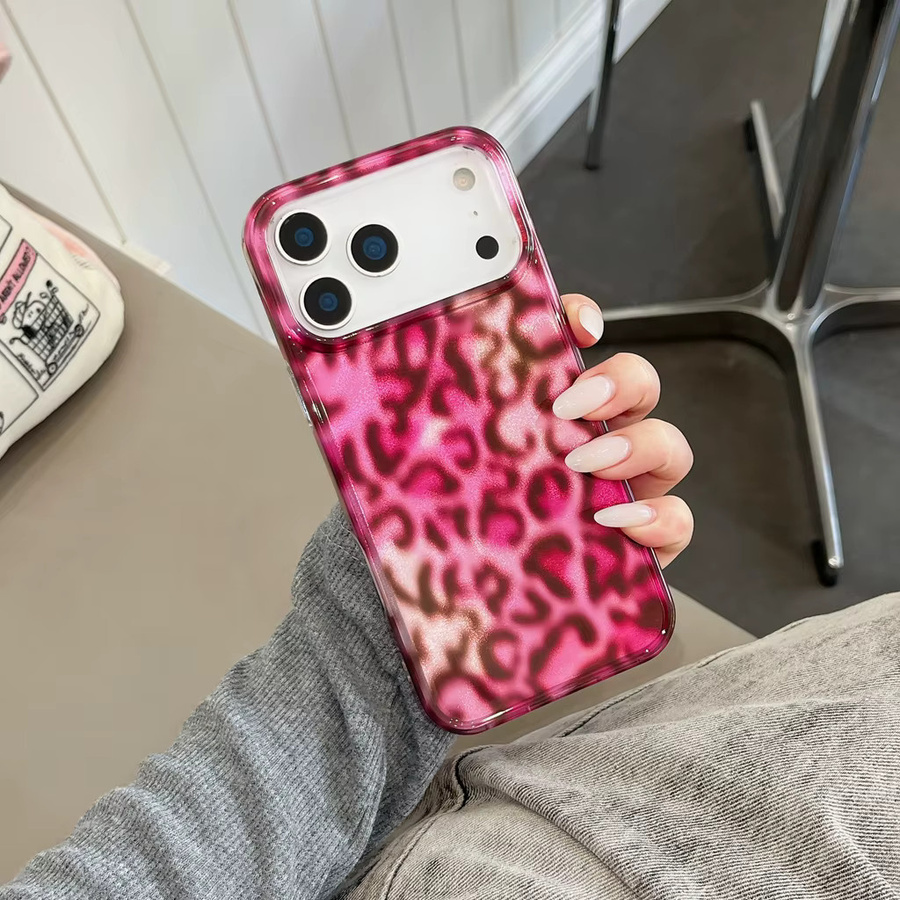 Potdemiel Leoparden-Handyhülle mit Feder-Textur für iPhone 17 16e 16 15 14 13 12 11 Pro Max X Xs XR XSMax Air Plus in Multicolour - Bild 3