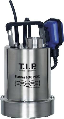 T.I.P. FlatOne 6000 INOX Klarwasser-Tauchpumpe aus Edelstahl in Silber mit 6000 l/h und 6m Förderhöhe - Bild 1