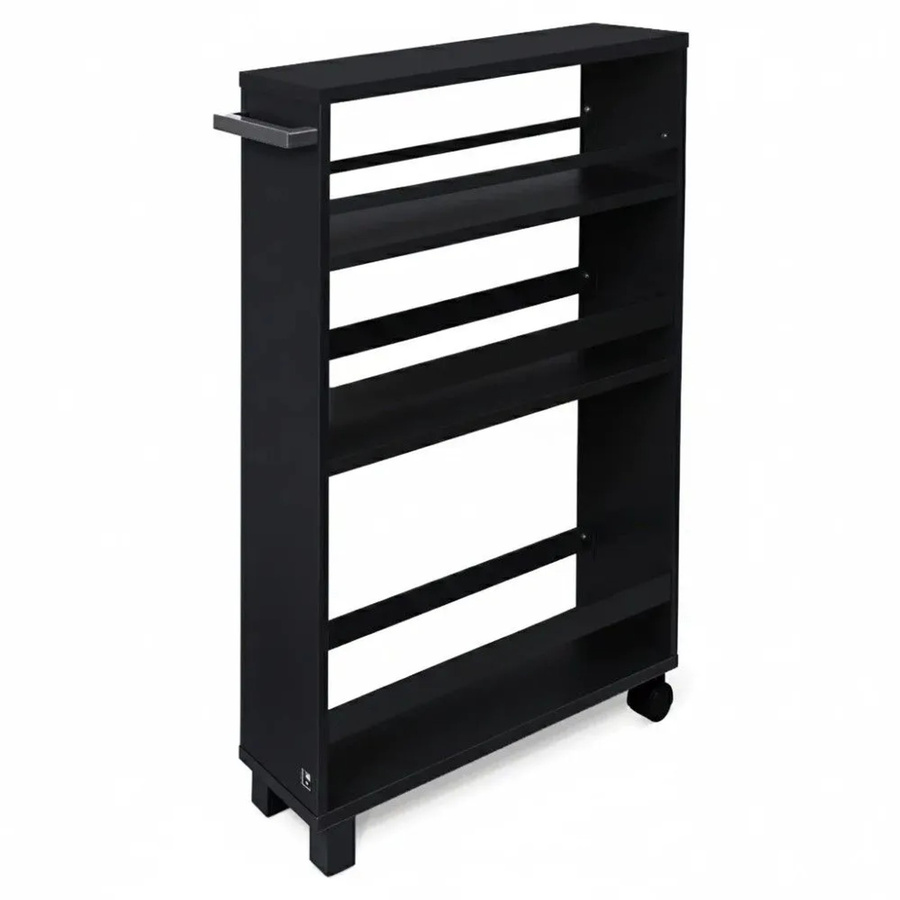 Bomoe Nischenregal Hylla in Schwarz aus Holz, B/H/T: 79 x 50 x 15 cm - Bild 2