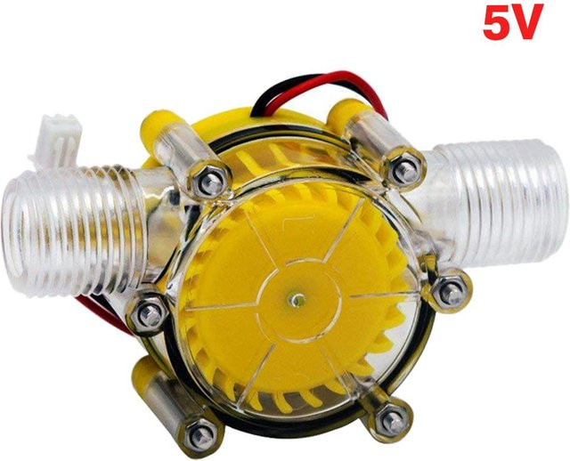 Choubo Eleven Micro Hydro Generator Mini Turbine aus Edelstahl in Gelb für DIY Wasserfluss-Anwendungen mit 5V 12V 80V Unterstützung - Bild 1