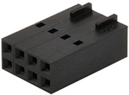 Molex Buchsengehäuse-Kabel Schwarz mit 4 Polen und 2,54 mm Rastermaß - Bild 1