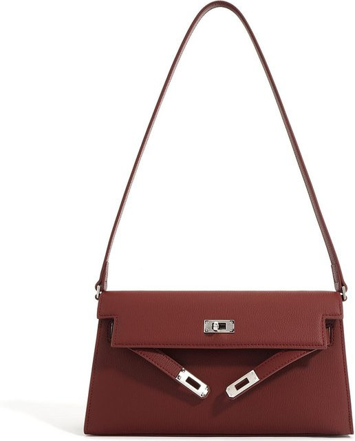 Wucifang Bags Schulter-Handtasche Leder, gray, Damen - Bild 1