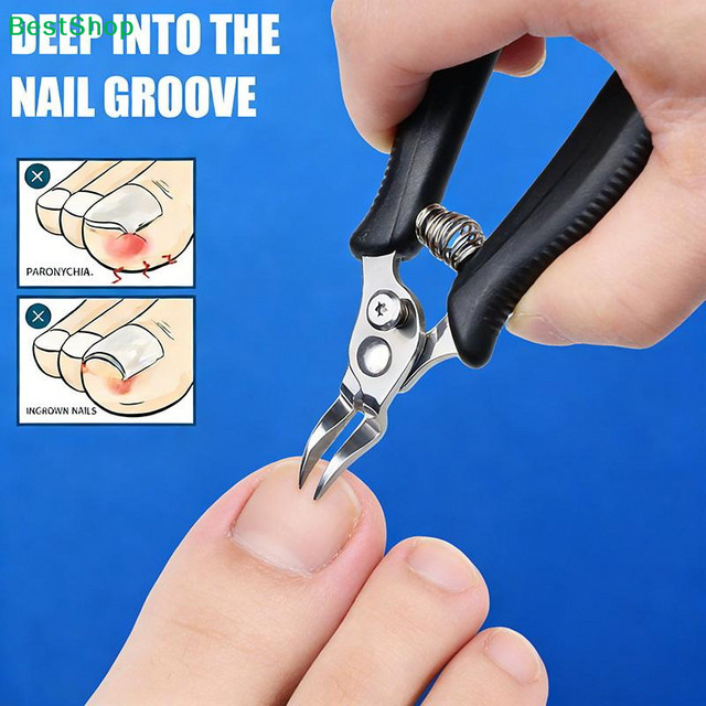 HNKMP Ingrown Toenail Clippers, Podologie-Zange aus Edelstahl, Unisex - Bild 1