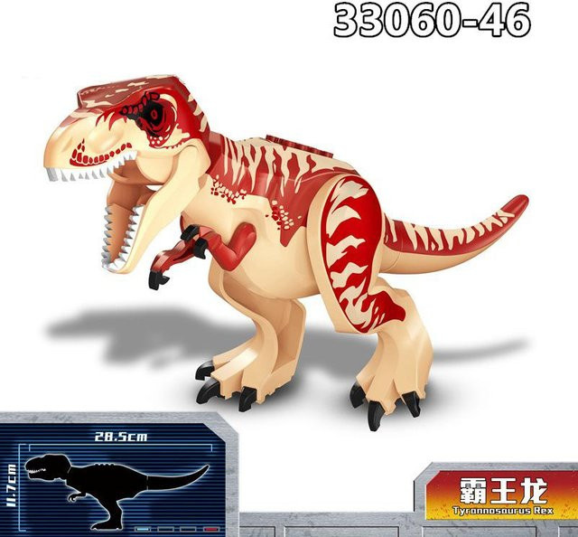 TOY LION Raptor Carnotaurus Dinosaurier Bausteine, 28cm, ab 2 Jahren - Bild 1