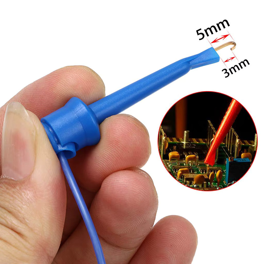 AOKIN Multimeter Elektrotest-Testhaken Set mit 5 Stück, flexible Silikon-Testkabel in Multicolor - Bild 2