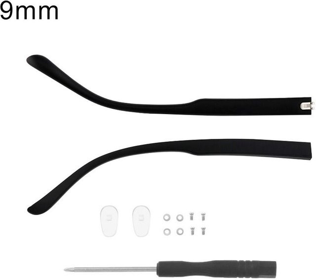 Universal Anti-Rutsch-Brillenzubehör Ersatzbein, Black, 9mm - Bild 1