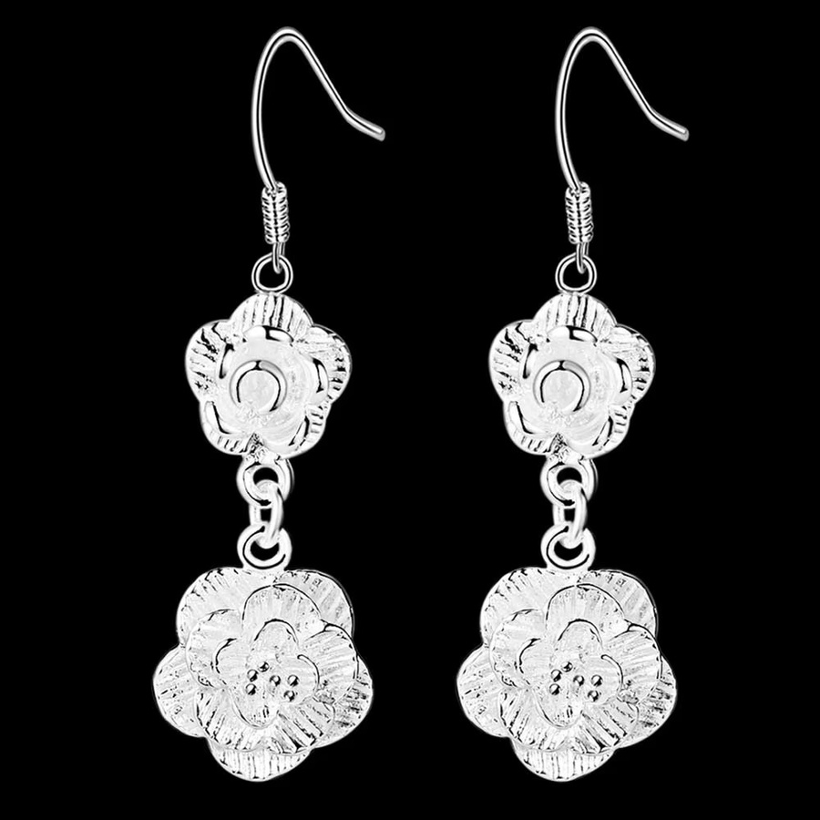 YDSMOSO Ohrringe, 925 Silber, Rosenblumen, Damen - Bild 4