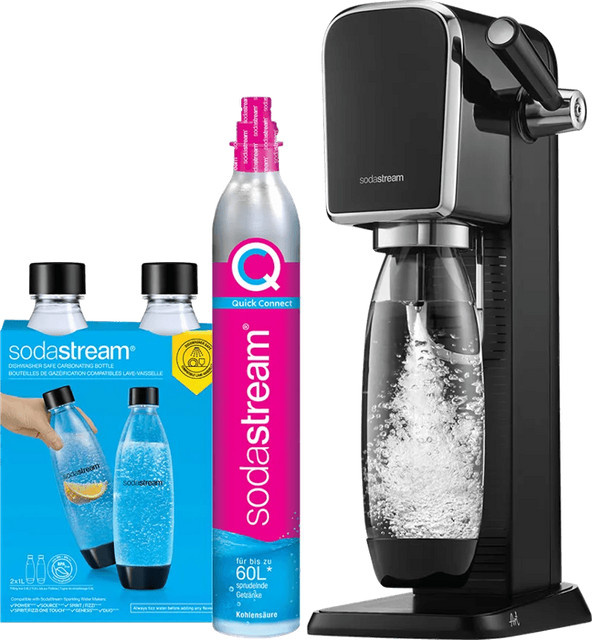 SodaStream ART Sprudelgerät in Schwarz inklusive 2 Flaschen - Bild 1