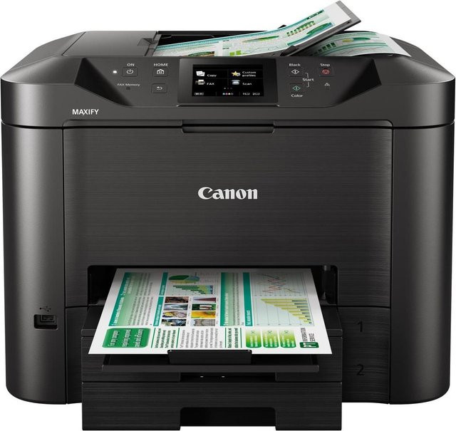 Canon MAXIFY MB5450 Farb-Tintenstrahl-Multifunktionsdrucker in Schwarz mit Drucken, Scannen, Kopieren und Fax sowie WLAN und LAN - Bild 1