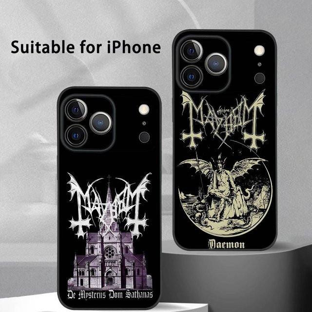 M-MAYHEM Pure Armageddon Soft Shell Handyhülle für iPhone 11 bis iPhone 17 Pro Max Plus Mini in Schwarz Frosted - Bild 1
