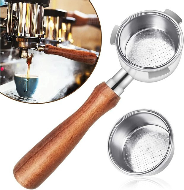 DeLonghi Bodenloser Filter 51 mm in Silber für Kaffeemaschinen EC680 und EC685 - Bild 1
