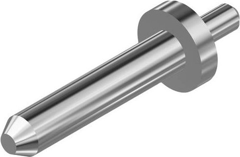 Hirschmann Test & Measurement MST 201 Bananenstecker gerade aus Metall in Silber mit 2mm Stift-Durchmesser - Bild 1