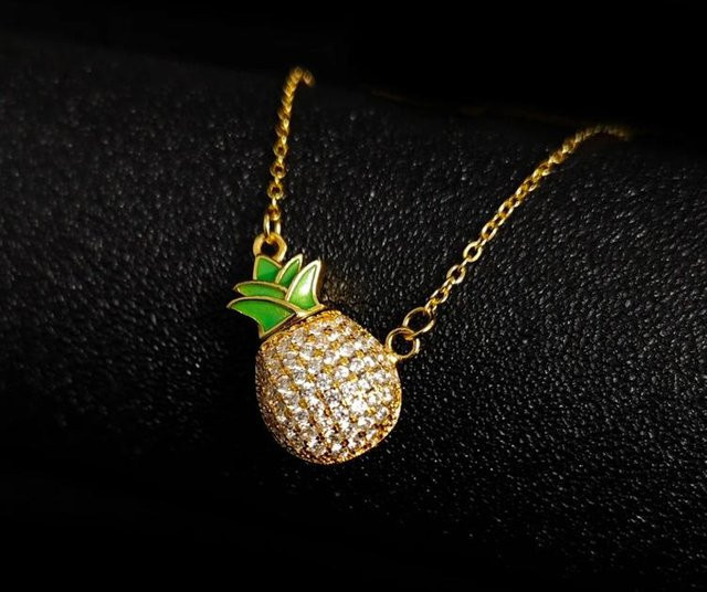 Lucky Star Jewelry Halskette, Ananas Anhänger, Damen - Bild 1