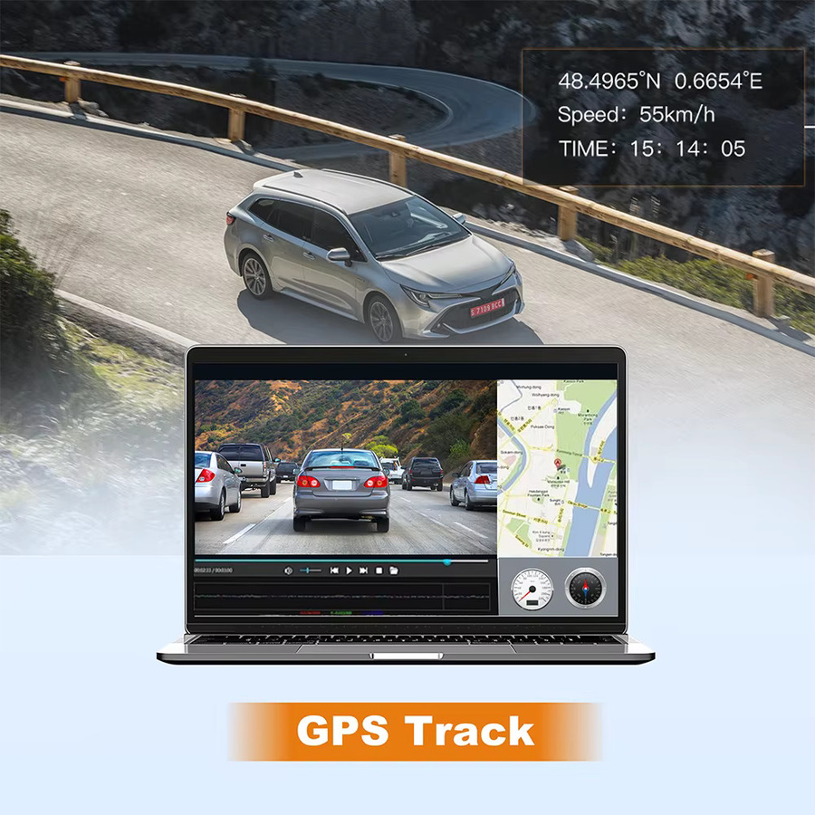 BEPOCAM 4K Dash Cam mit WiFi und GPS, schwarze Auto Dashcam mit 3,19 Zoll IPS Bildschirm, Nachtsicht und 24H Parkmodus DVR Video Recorder - Bild 3