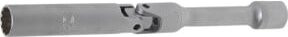 BGS Zündkerzen-Gelenkeinsatz Zwölfkant Extra Lang, Antrieb Innenvierkant 3/8 Zoll, SW 14 mm, Silber - Bild 1