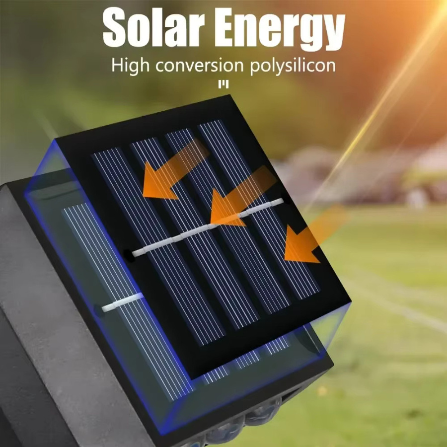 Heinast Solar-Außenleuchte LED Wandleuchte Up-Down modern Schwarz - Bild 4