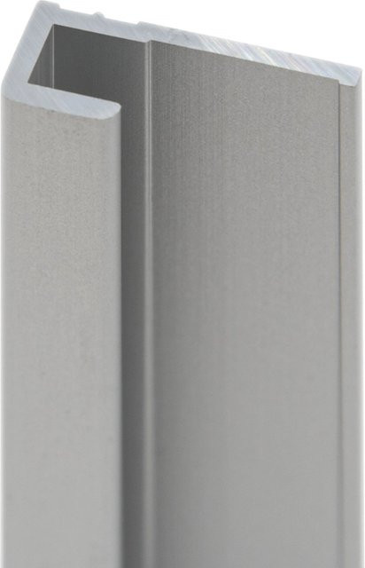 Schulte Endprofil für Duschrückwände DecoDesign in Alu-Natur, Farbe Silber, Länge: 255 cm - Bild 1