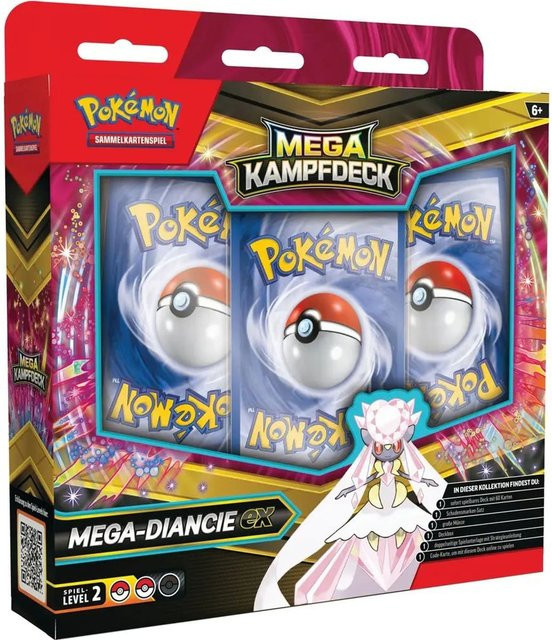 Pokémon Kampfdeck Mega-Diancie oder -Gengar, Grundspiel, ab 6 Jahren - Bild 1