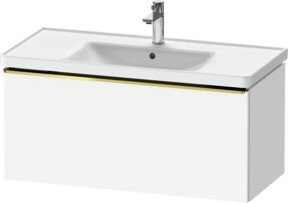 Duravit Waschtischunterschrank D-Neo wandhängend in Weiß glänzend mit 1 Auszug, B/T/H: 98,4 x 45,2 x 44,0 cm - Bild 1