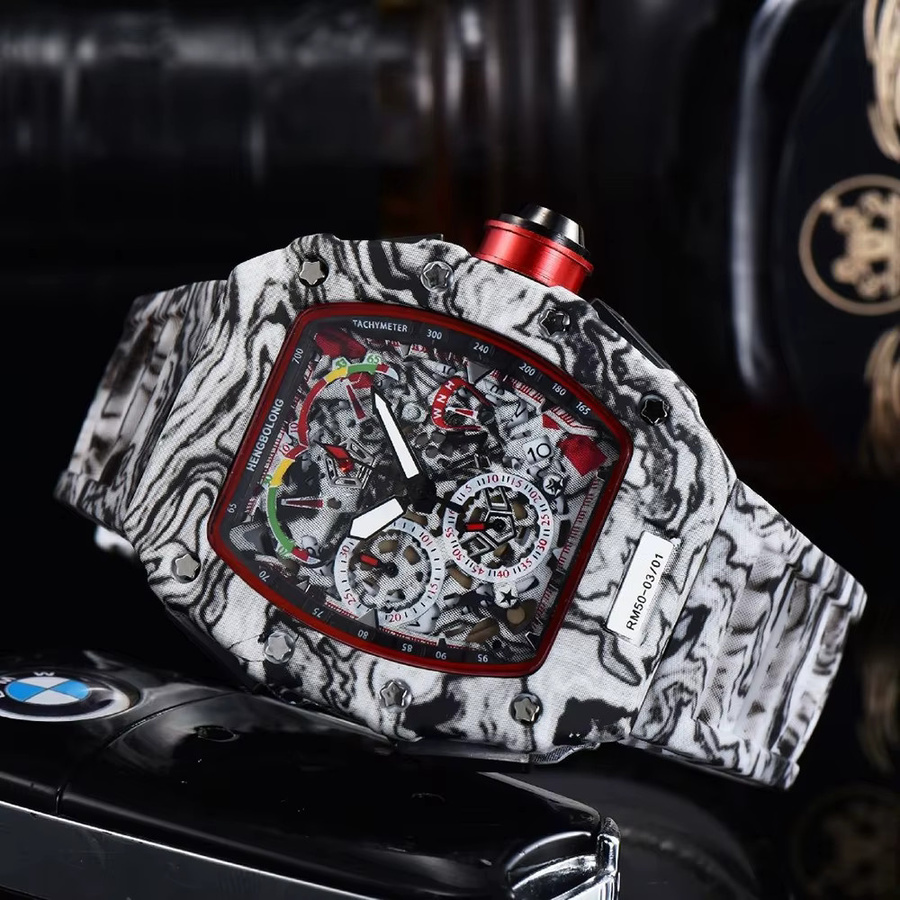 STARPERISH Armbanduhr Tonneau, Quarz, Kunststoff, 25 mm, Herren, Schwarz - Bild 1