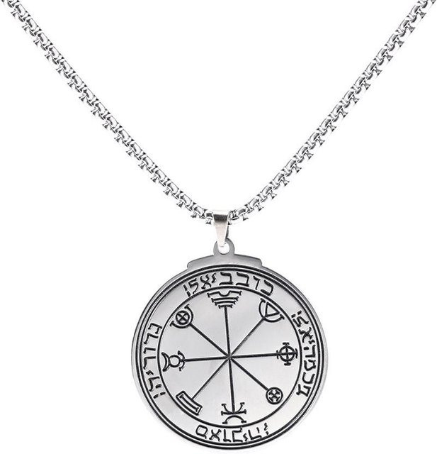 YULIN Halskette Edelstahl, Weiß, 59 cm, Herren - Bild 1