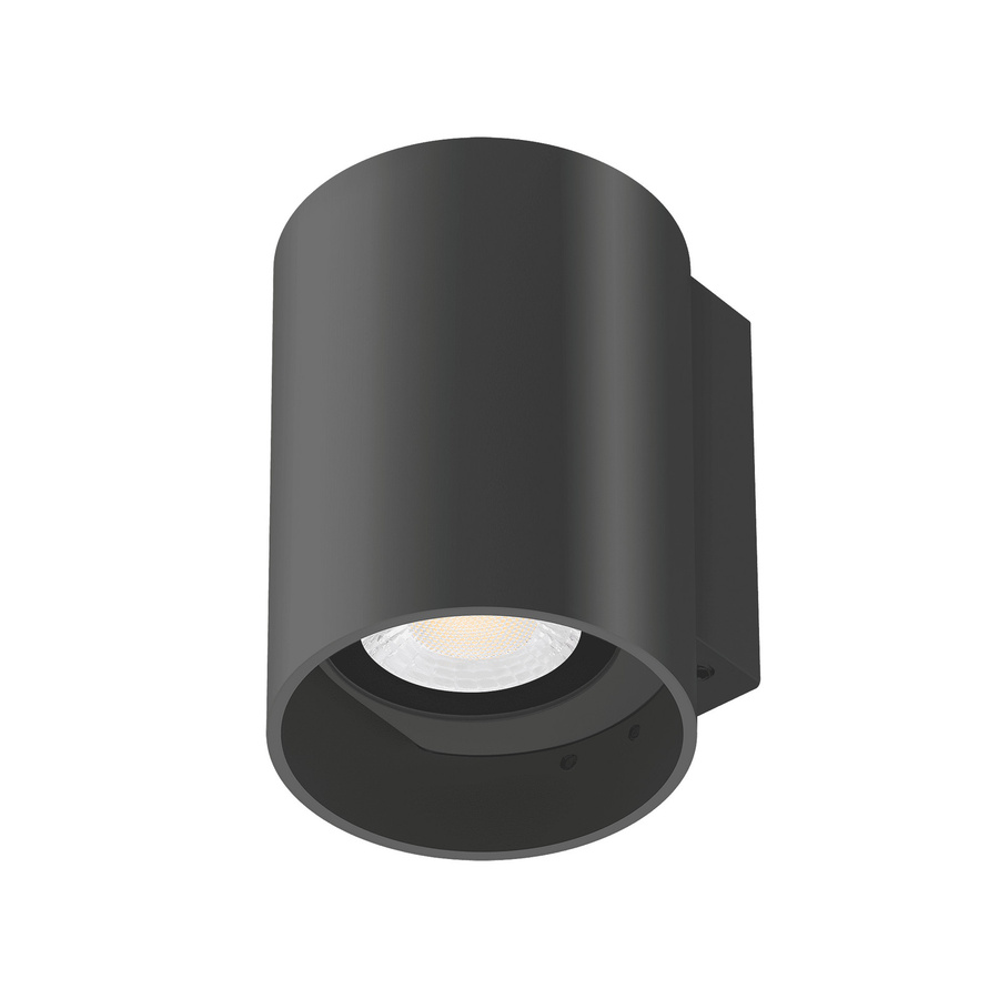 Luxvenum Wandleuchte SIGNATURE OUT, runde LED Außenleuchte in Schwarz, Up-Down Licht, IP65 wetterfest, dimmbar (dimm2warm 1800-3000K), 7W, Aluminium - Bild 1