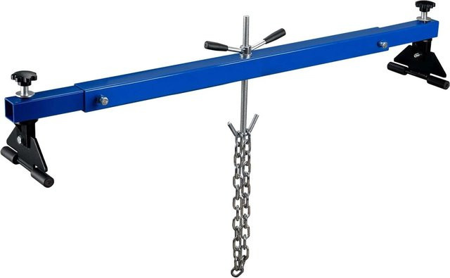 Wiltec Motorbrücke Kotflügeltraverse für Motorheber bis 300 kg, Farbe Stahlblau, B/H: 179 x 23 cm - Bild 1