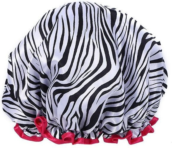 Wellenpunkt Duschhaube Leopardenmuster, grau, Damen - Bild 1