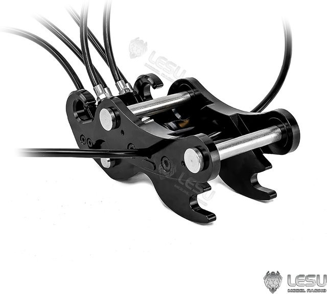 LESU Kurzschwanzbagger, 1:14, hydraulischer Schnellspanner - Bild 1