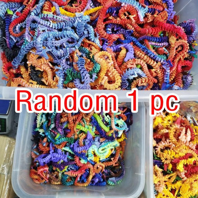 Chinesischer Drache, 3D-Druck, bewegliches Spielzeug, weiß, ab 14 Jahren - Bild 1