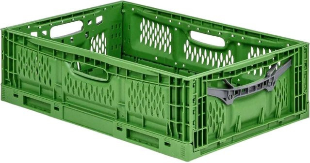 PROREGAL Profi-Klappbox Chameleon in Grün, durchbrochen, H x B x T: 18 x 40 x 60 cm, 35 Liter - Bild 1