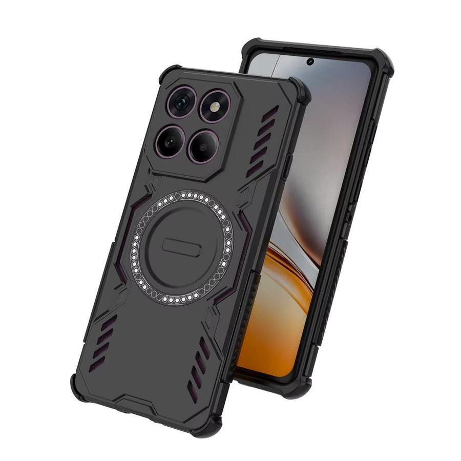 Fudusaidman Magnetische Stoßfeste Schutzhülle für Moto Edge 40 50 60 NEO Pro Fusion in Schwarz mit Wärmeableitung - Bild 3
