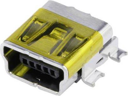 Molex USB On-the-Go Buchse Micro-USB rechtwinklig in Gold - Bild 1
