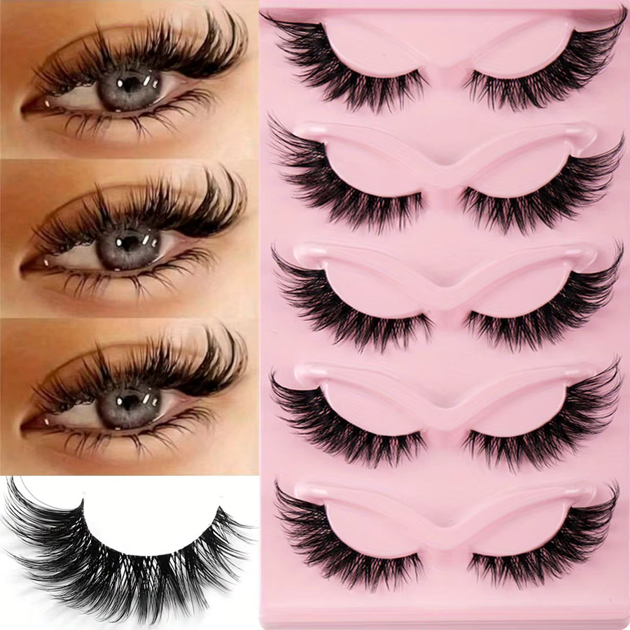 CNKESS Künstliche Wimpern, Katzenaugen-Manga-Wimpern, 15 Paar, Unisex - Bild 3