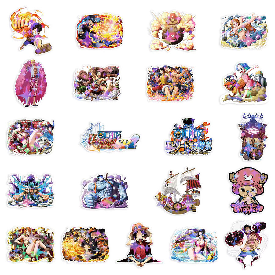 Bandai One Piece Aufkleber, 20-teiliges Set, Anime Luffy Chopper Nami - Bild 3
