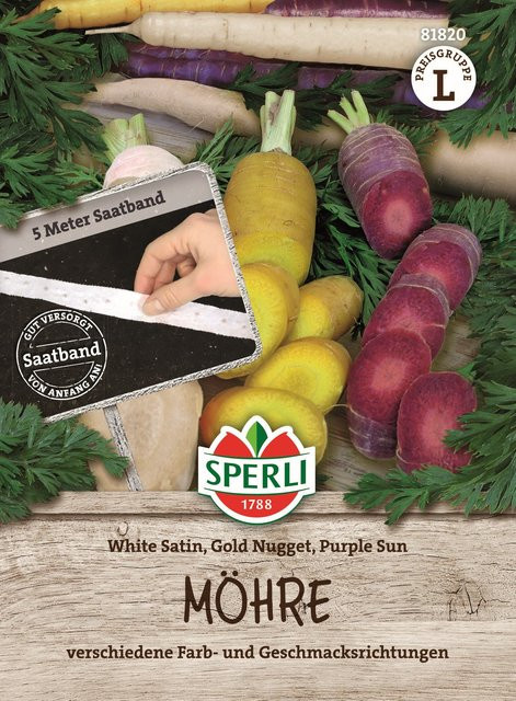 SPERLI Möhren-Samen-Mix F1 Saatband für den Gemüsegarten - Bild 1