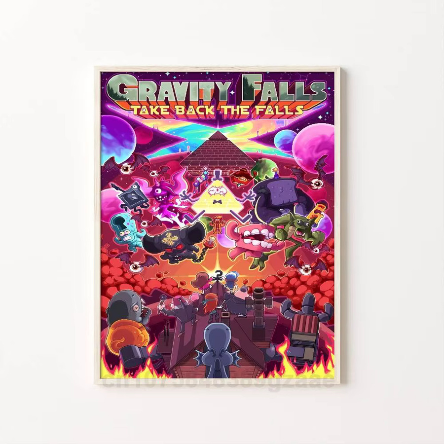 Klassisches G-Gravity F-Falls Filmplakat von Bilibili als wasserdichter Wandkunst-Aufkleber in Mehrfarbig, Rechteckig, Breite: 15,0 cm, Höhe: 15,0 cm - Bild 6