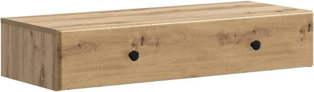 vidaXL Wandmontierter Beistelltisch Artisan-Eiche, Farbe Braun, B/T/H: 87,5 x 34,5 x 17 cm - Bild 1