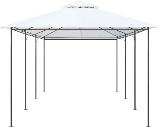 vidaXL Pavillon Weiß B/T/H: 600 x 298 x 270 cm mit 180g/m2 Stoffbespannung - Bild 1