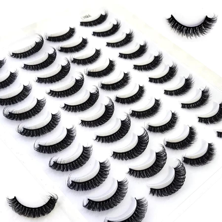 AMSDCN Kunstwimpern, Black, 20 Paar, Unisex - Bild 2